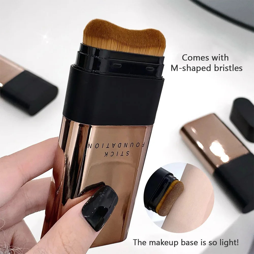Lightweight Foundation Stick Long-Lasting Full Coverage Moisturizer Natural Finish Makeup Foundation Stick