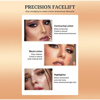 Liquid Blush Highlighter Pen Pearl Fine Shine Matte Naturally Brighten Multi-use Cheek Eye Tint Peach Blush Makeup korean blush