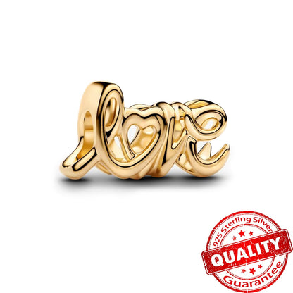 Gorgeous 925 Sterling Silver Stones & Enamel Clip Beads & Seahorse Dangle Charm Fits Bracelet For Women Gold Necklace Pendant