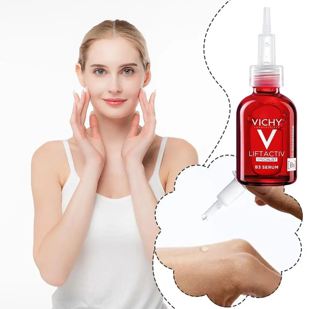 VICHY Red Vitamin B3 Essence 30ml Refreshing Moisturizing Reduce Roughness Improve Elasticity Hydrating Skin Care