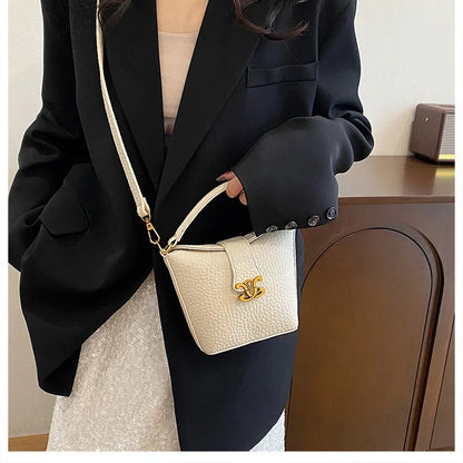 2025 New Arrival! Small Bucket Bag with Chic Design - Lightweight, Versatile Shoulder/Crossbody Carry, Small Fresh Aesthetic