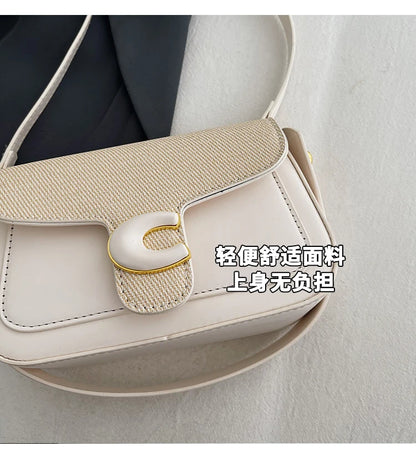 Stylish Quilted Women Messenger Bag - Waterproof Leather Crossbody Shoulder Bag With Adjustable Chain For Travel & Shopping