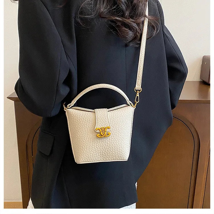 2025 New Arrival! Small Bucket Bag with Chic Design - Lightweight, Versatile Shoulder/Crossbody Carry, Small Fresh Aesthetic