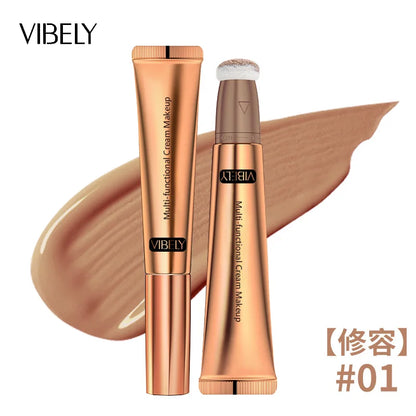 VIBELY High-gloss Concealer and Contouring Stick, brightening, three-dimensional, slimming face, Shadow Blush, multi-functional