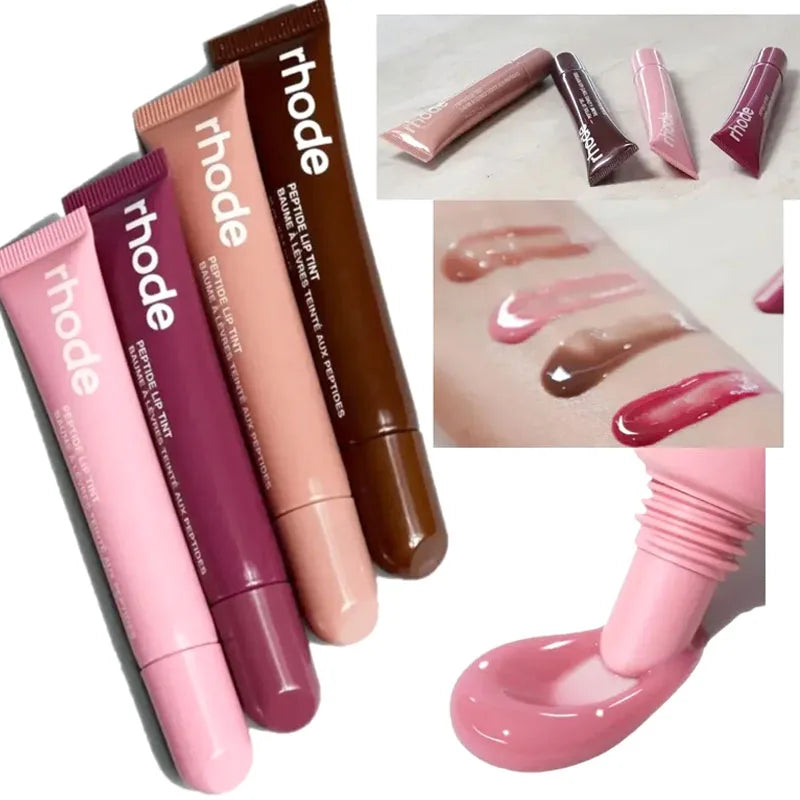 Popular Fashion Lip Gloss Lipstick Long Lasting Moisturizing Hydrating Ribbon Waterproof Powder Blusher Stick Girl Makeup