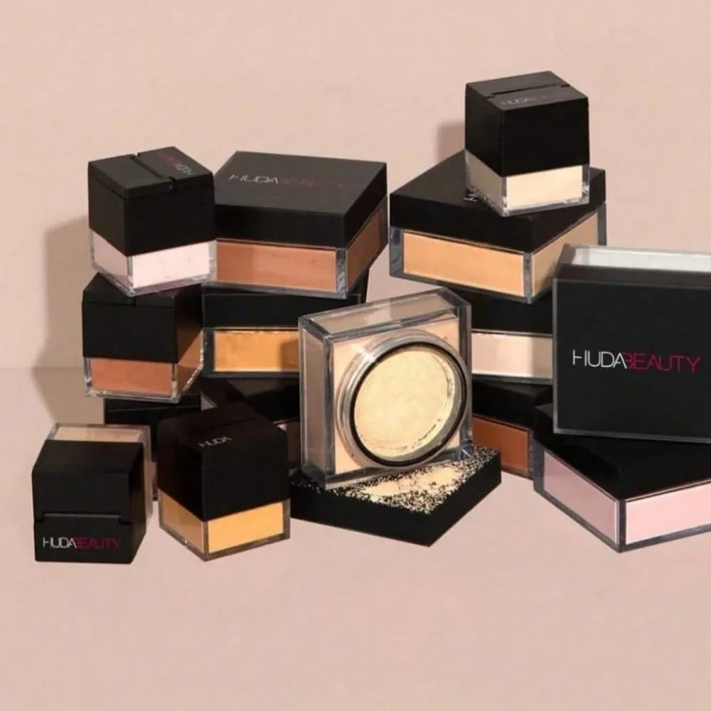 2025 Loose Baking Setting Powder Oil Control Natural Face Matte HUDA Waterproof BrighTening Loose Powder Makeup Cosmetics