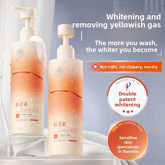 Astaxanthin facial cleanser whitening, oil control, deep cleansing, acne removal, fading marks and pore shrinking facial cleanse