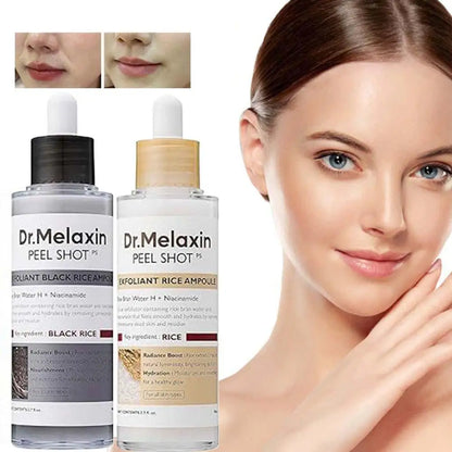 Korean Dr. Melaxin Peel Shot White And Black Rice Exfoliating Essence Brightening Skin Deep Moisturizing Cream Skin Care