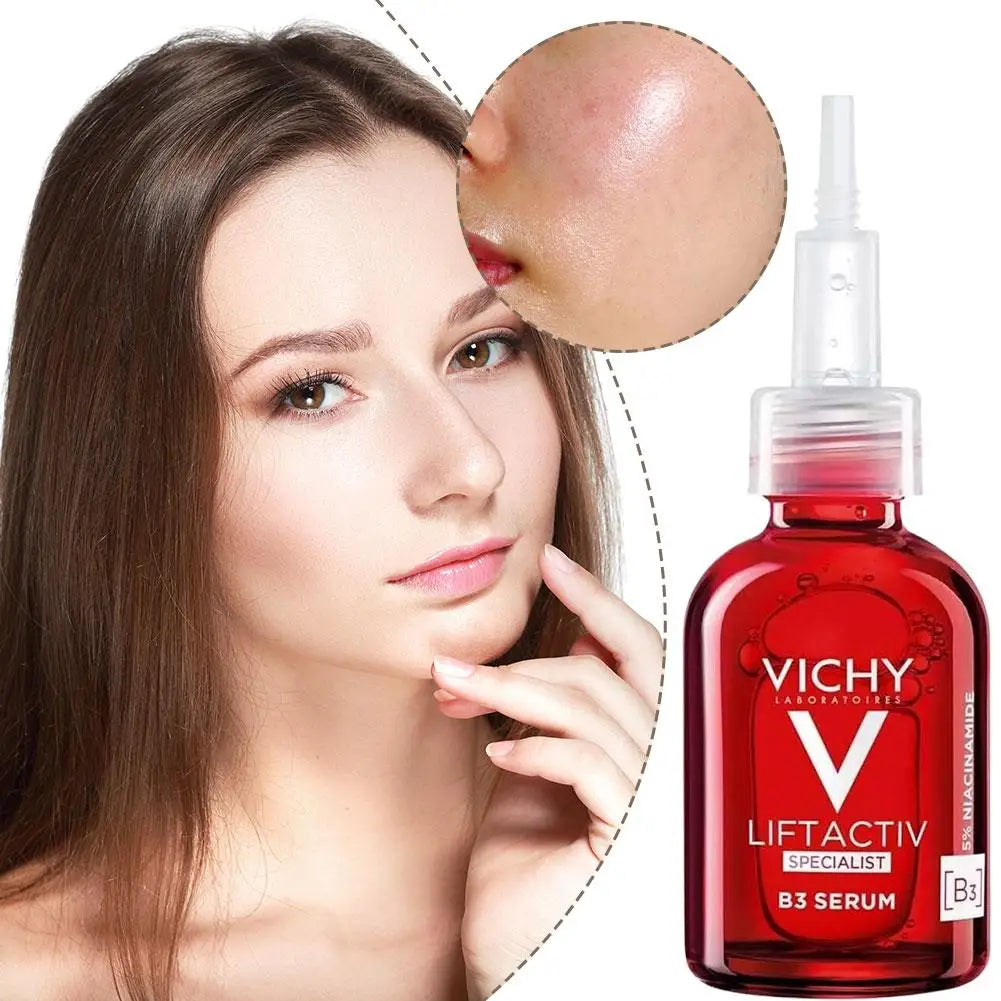 VICHY Red Vitamin B3 Essence 30ml Refreshing Moisturizing Reduce Roughness Improve Elasticity Hydrating Skin Care