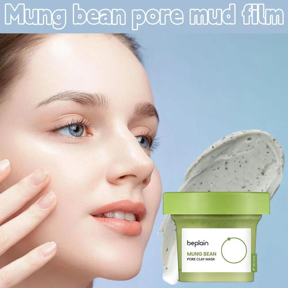 Beplain Mung Bean Essence Mud Mask Makeup Remover Oil Gentle And Powerful Cleaning Mung Bean Extract Moisturizes Repairs Skin