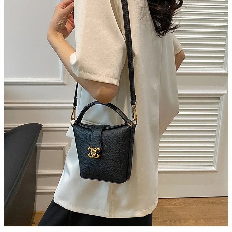 2025 New Arrival! Small Bucket Bag with Chic Design - Lightweight, Versatile Shoulder/Crossbody Carry, Small Fresh Aesthetic