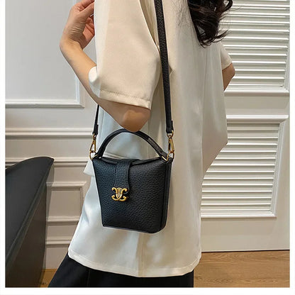 2025 New Arrival! Small Bucket Bag with Chic Design - Lightweight, Versatile Shoulder/Crossbody Carry, Small Fresh Aesthetic