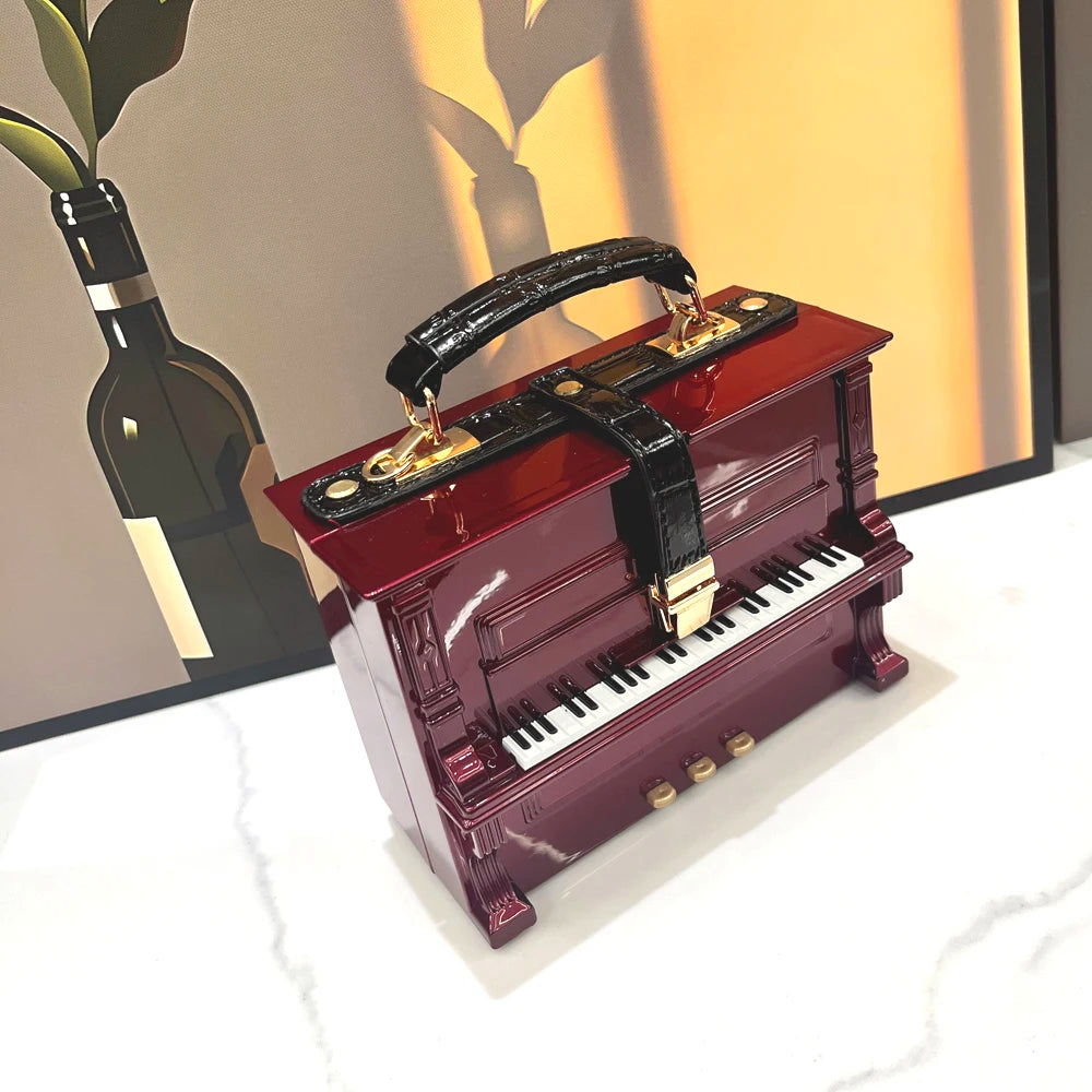 purses and handbags Luxury Designer crossbody shoulder bag For Women piano shape handmade bags Purse Messenger Bag banquet bag