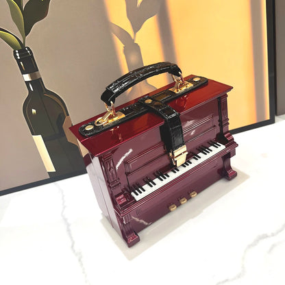 purses and handbags Luxury Designer crossbody shoulder bag For Women piano shape handmade bags Purse Messenger Bag banquet bag