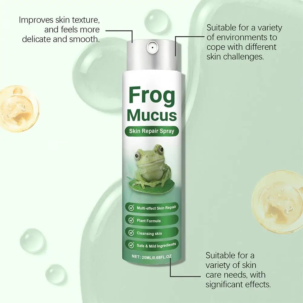 Frog Mucus Skin Repair Spray skin care spray toner pore shrinking acne mark repair for closed acne red skin pore repair skincare