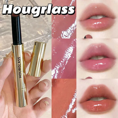 Hourglass Solid Lip Glaze Moisturizing Mirror Shine Lipstick Multi-color Suitable for Different Occasions and Makeup Looks