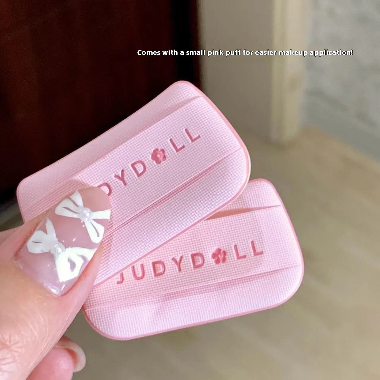 Judydoll Dewy Water Glow Cream Blush & Highlighter Stick Palette - Multi-Use, Buildable Color, Blurring Airy Effect for Face