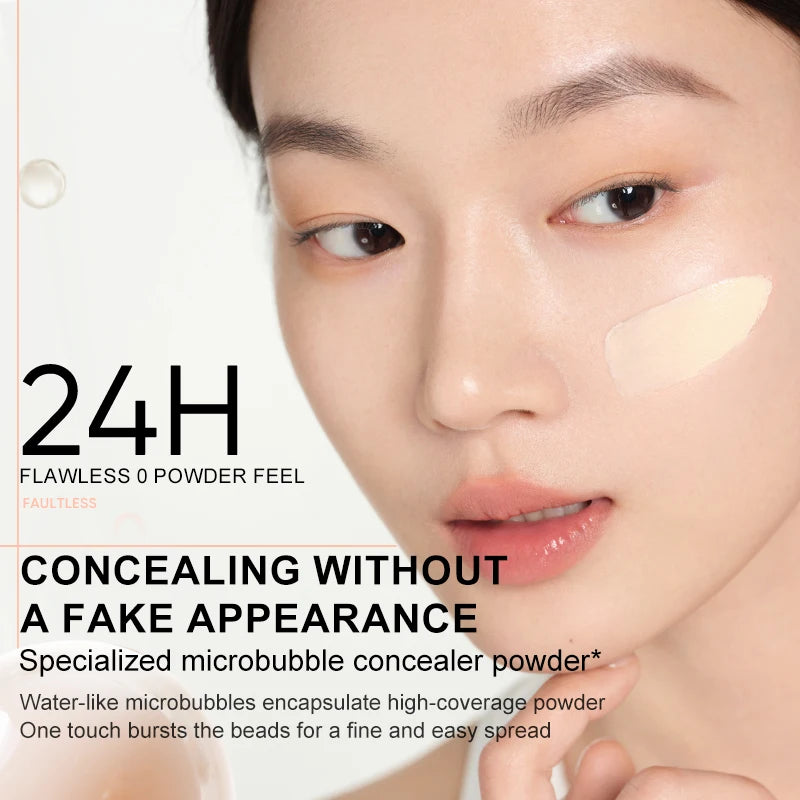 Judydoll Oil-Control Foundation, Long-Lasting, Matte Finish, Full Coverage, Oil-Free, Sweat-Proof, Flawless Skin, Oil Skin