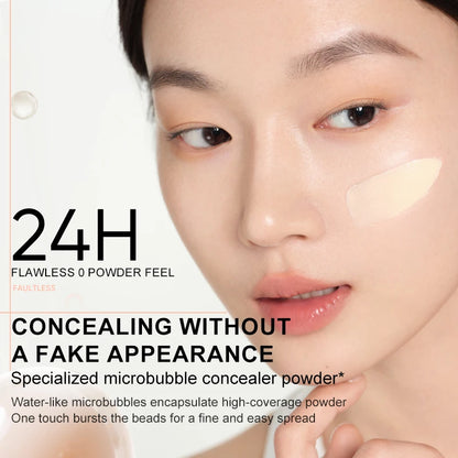 Judydoll Oil-Control Foundation, Long-Lasting, Matte Finish, Full Coverage, Oil-Free, Sweat-Proof, Flawless Skin, Oil Skin