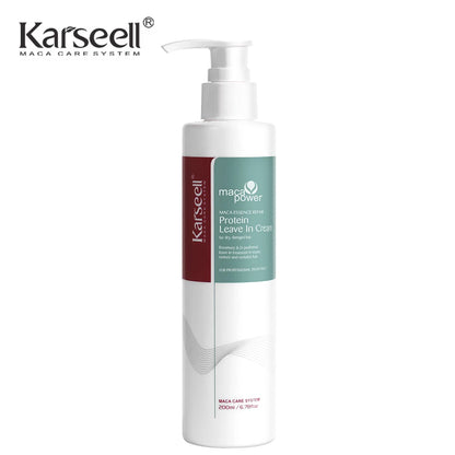 Original Karseell Volume Shampoo and Conditioner Argan Oil Moisturizing Smooth Leave in Cream Curl Defining Cream Hair Care Set