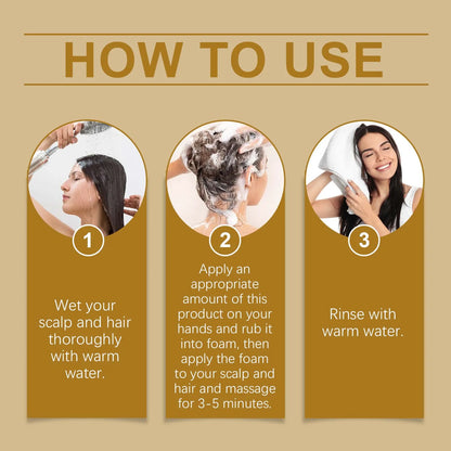 Coconut Milk Shampoo Gently Clean Hair Remove Dandruff Control Oil Reduce Hair Loss Stabilize Hair Roots Smooth Fluffy Shampoo