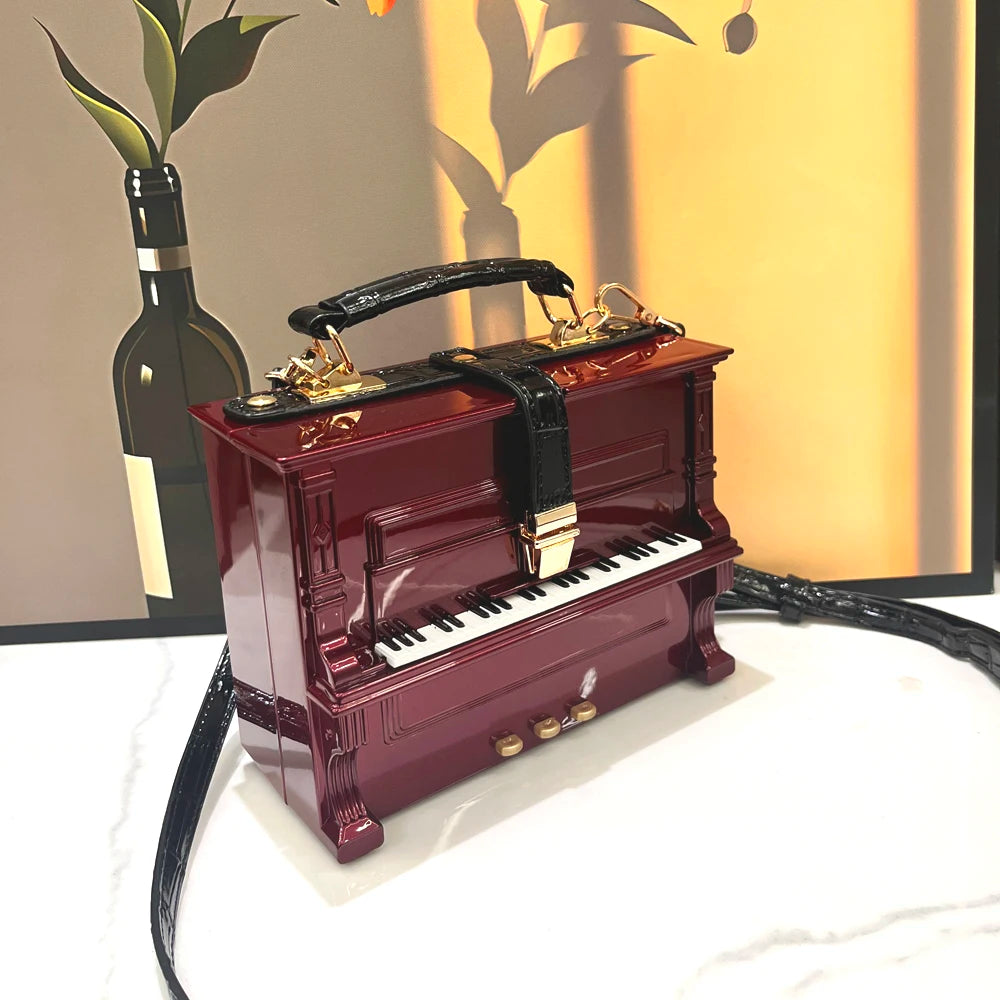purses and handbags Luxury Designer crossbody shoulder bag For Women piano shape handmade bags Purse Messenger Bag banquet bag