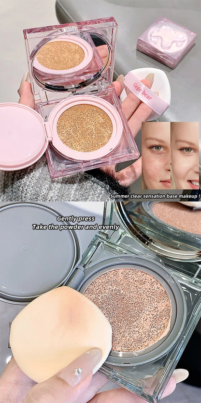 Gege Bear Moisturizing Air Cushion Cream Light Natural Clear Liquid Foundation Brightens Skin Tone Air Cushion BB Cream
