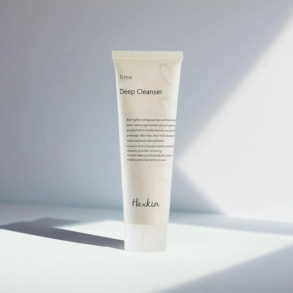 Korean Hexkin Efficient Cleansing Facial Cleanser Time Brightening Deep Get Rid Of Makeup Lavender Cornfower Extract Cleanser