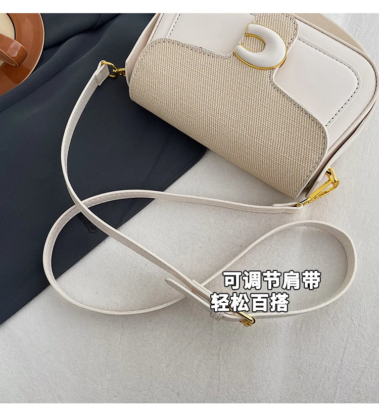 Stylish Quilted Women Messenger Bag - Waterproof Leather Crossbody Shoulder Bag With Adjustable Chain For Travel & Shopping