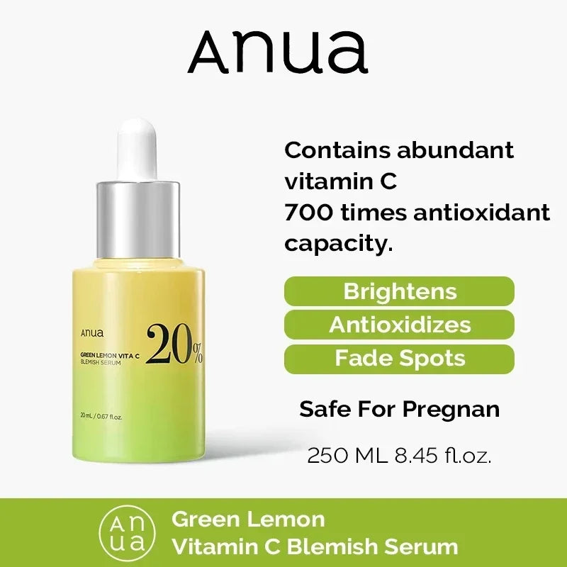 Anua Original Vitamin Whitening Set Peach 70% Niacinamide Serum Dark Spot Serum Vitamin C Blemish Serum ANUA Skincare Products