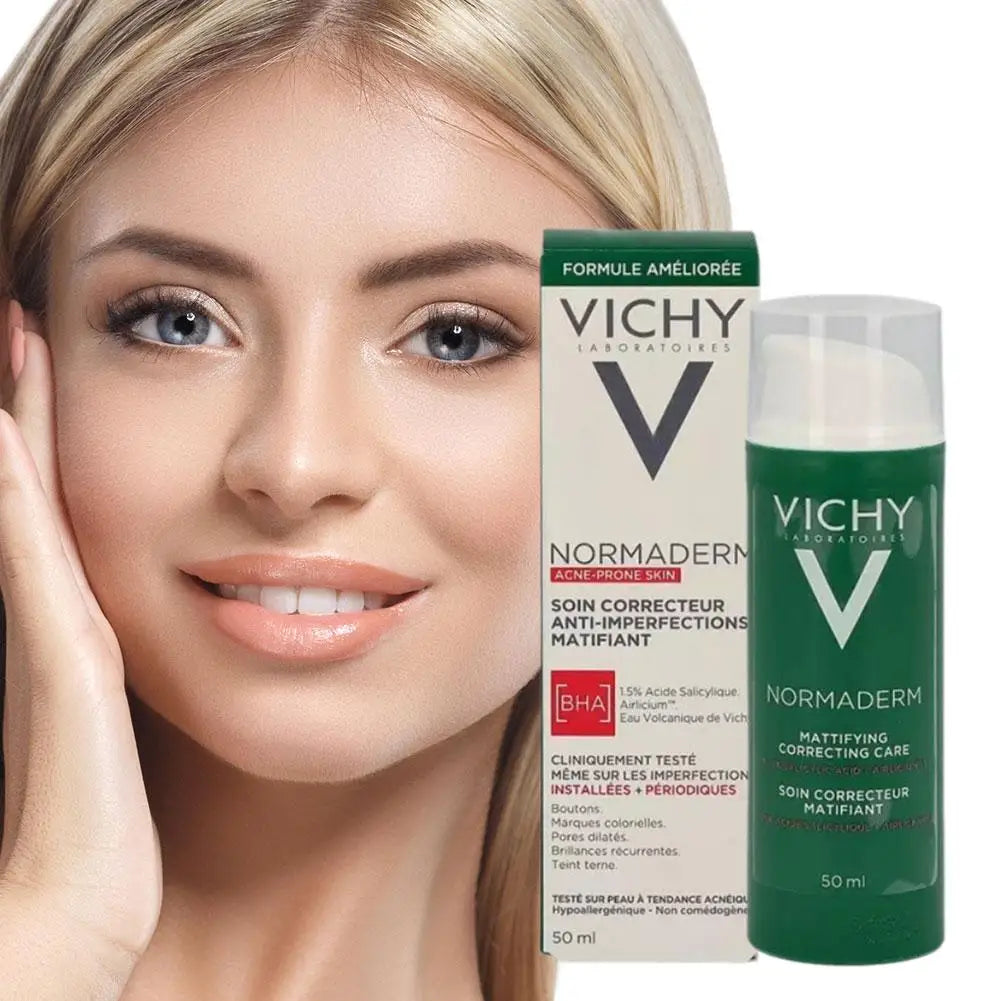 VICHY Flawless Acne Moisturizing Acne Cream Oil Control Facial Repair Soothing And Rejuvenation Skin Care Lotion Women Beauty