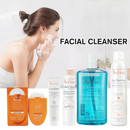 Avene Genuine Brand Facial Care 300ml Moisturizing Spray Deep Cleansing Makeup Remover Facial Cleanser Sunscreen Nourish Lipblam