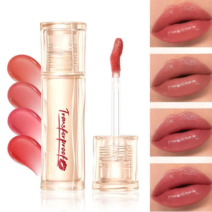 Moisturizing non-stick cup lip glaze long lasting natural Mirror Water Gloss Lipstick Lip beauty Makeup Cosmetics