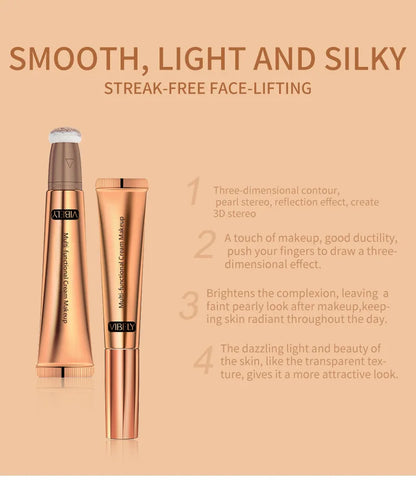 VIBELY High-gloss Concealer and Contouring Stick, brightening, three-dimensional, slimming face, Shadow Blush, multi-functional