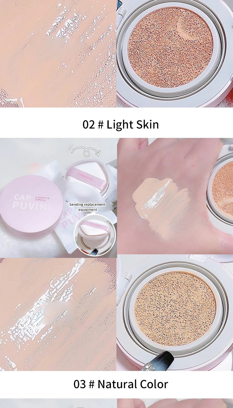 Moisturizing Concealer Air Cushion Natural Makeup Holding Water Resistant Cream Skin Foundation