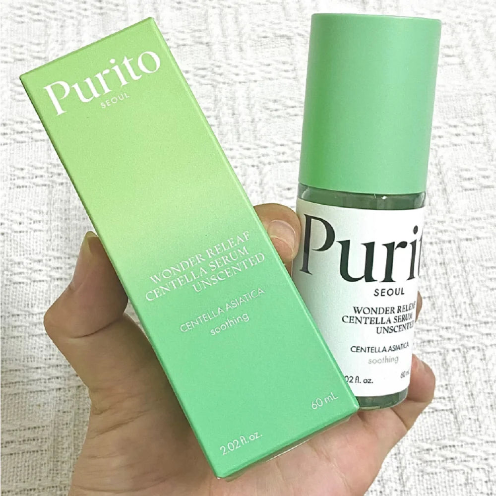 Korean Purito Centella Asiatica Facial Serum For All Skin Type Soothing Calming Moisturizing Bamboo Essence Cream Skin Care