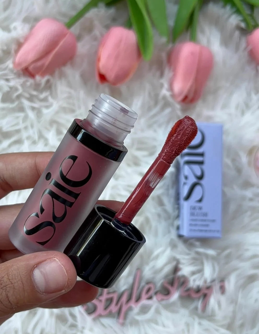 Saie High-gloss Gel Makeup Rose Pink Starglow Liquid Blush Hydrating Lasting Matte Rough Baby Chily Brand Face Glossy Sexy Blush