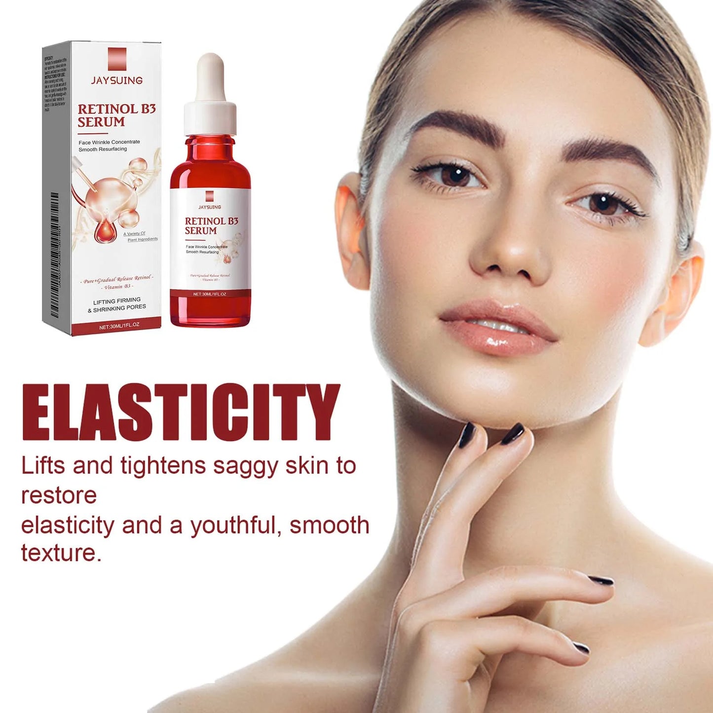 Retinol B3 Brightening Essence Reduce Fine Lines Inhibit Melanin Production Antioxidant Smooth Skin Moisturizing Facial Serum