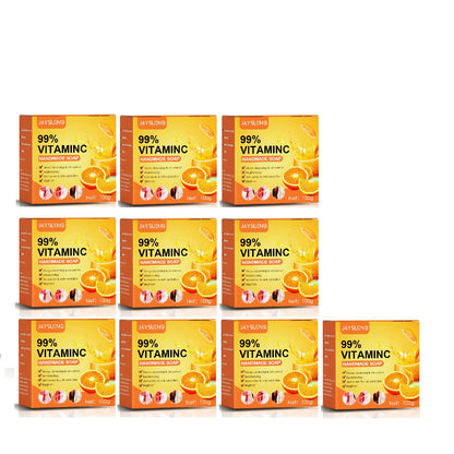 Vitamin C Handmade Soap Body Brightening Oil Control Smooth Soft Skin Moisturizing Exfoliating Anti Mite Facial Cleansing Soap