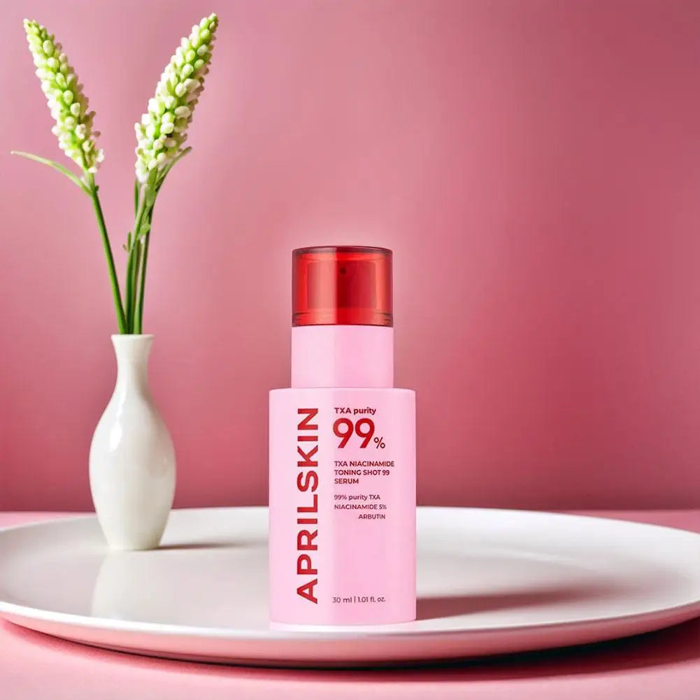 Pink TXA Purity 99% Microneedle Essence Facial Cleanser Toning Shot Serum Niacinamide Deep Cleaning APRILSKIN Korean Facial Skin
