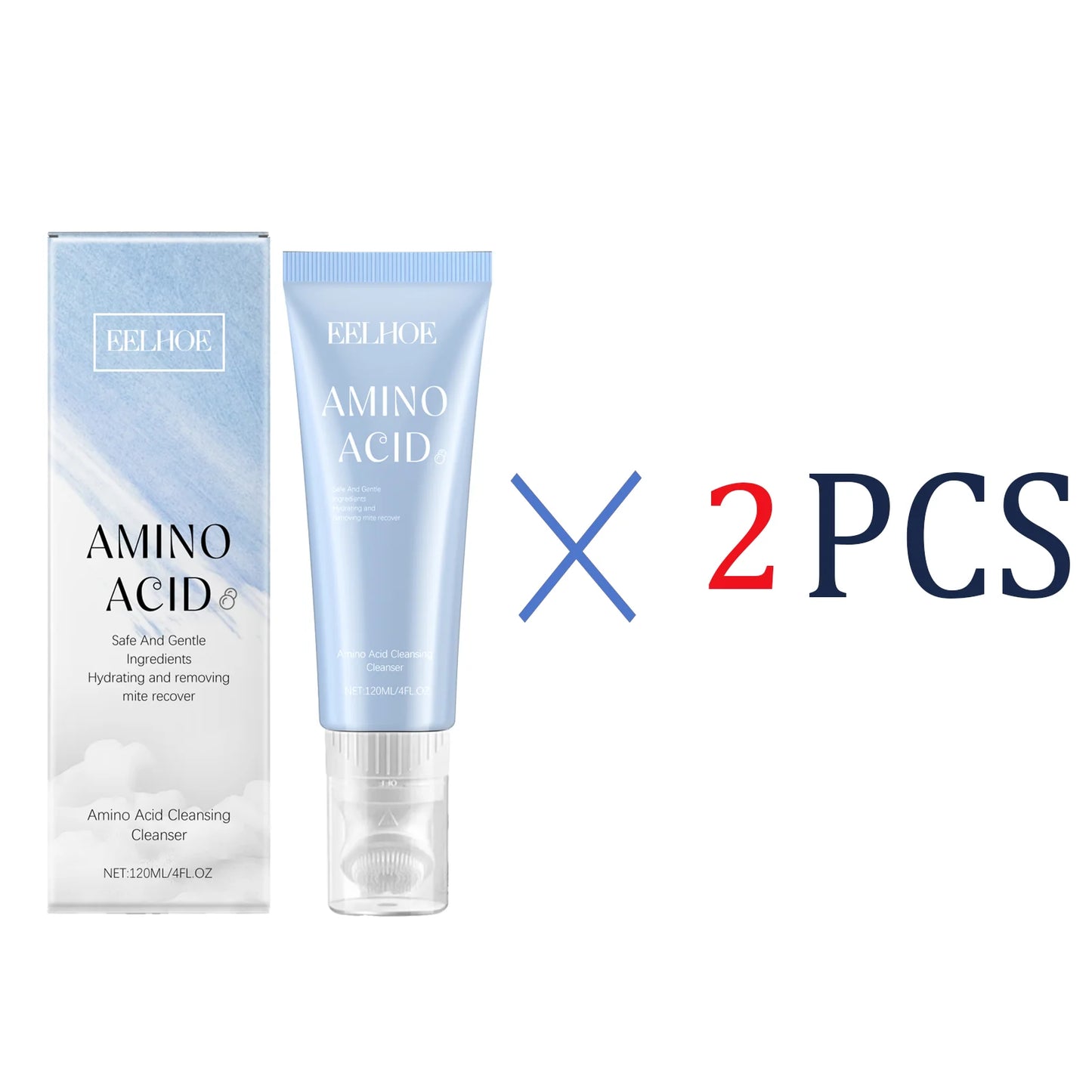 EELHOE Amino Acid Cleansing Cleanser Keep Moisturized Deeply Clean The Pores Remove Dirt Excess Oil Remove Aging Cuticles 120g