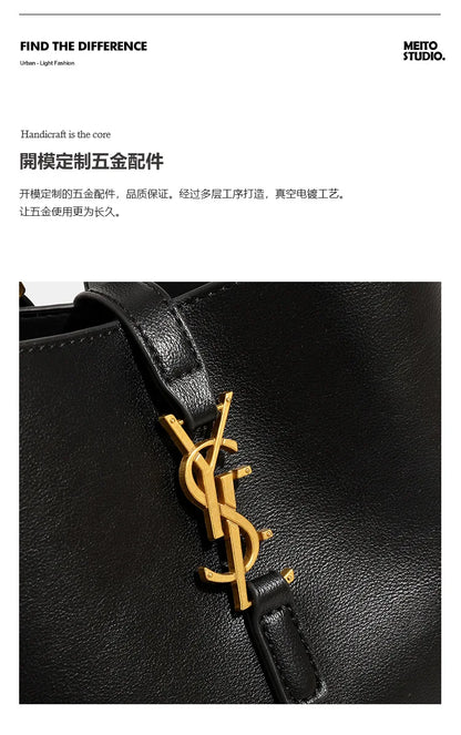 Yangshulin New ROSE Same Style Underarm Bag Water Bucket Bag Large Capacity Single Shoulder Commuter Female