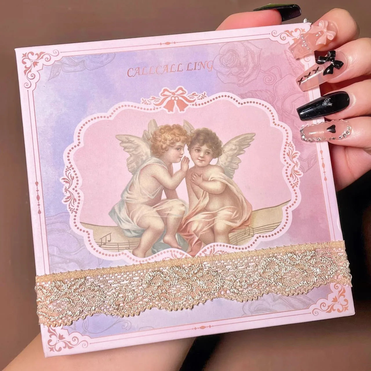 Angel Embossed Eyeshadow Blush Highlight All-in-One Makeup Eyeshadow Palette