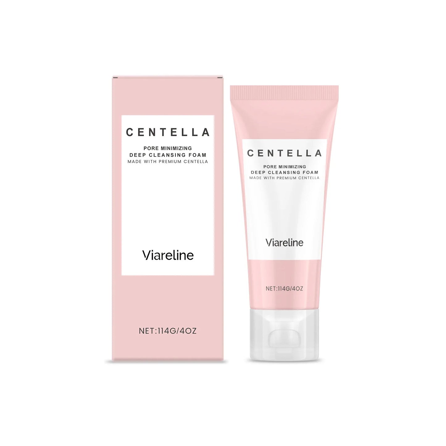 1/2/3/5 Pcs Centella Pore Minimizing Deep Cleansing Foam,Facial Skin Cleanser Moisturizing Soothing,Remove Pore-Clogging Debris