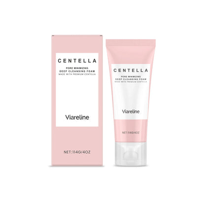 1/2/3/5 Pcs Centella Pore Minimizing Deep Cleansing Foam,Facial Skin Cleanser Moisturizing Soothing,Remove Pore-Clogging Debris