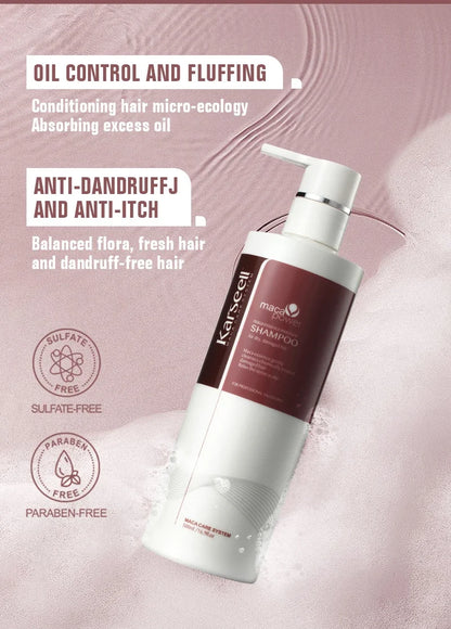 Original Karseell 500ml Moisture Shampoo Argan Oil  Moisturizing Smooth Shampoo Hair Care Set 1/2/3pcs for Dry and Damaged Hair