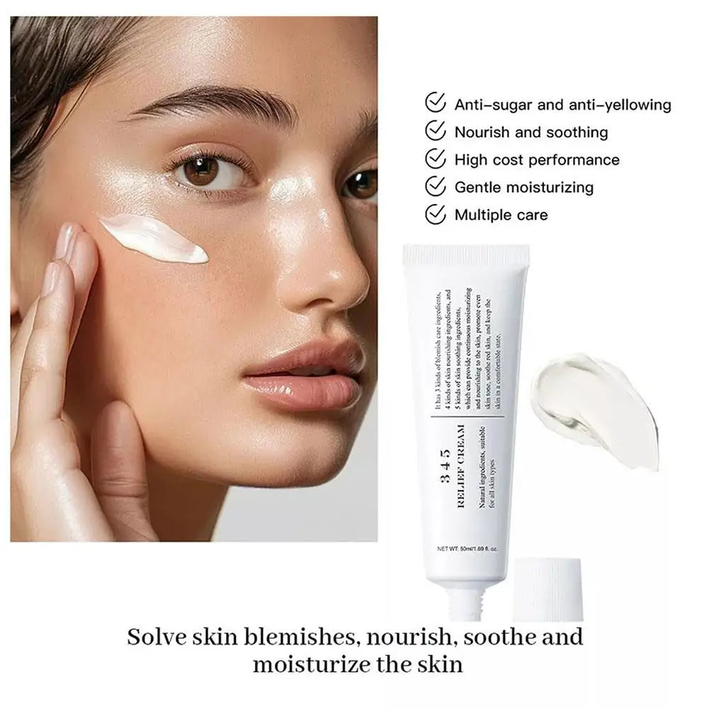 Dr.Althea 345 Relief Face Cream Nourishing Skin Address Blemishes Anti-sugar Anti-oxidation Soothing Care Face Moisturizer