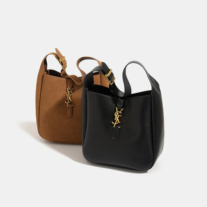 Yangshulin New ROSE Same Style Underarm Bag Water Bucket Bag Large Capacity Single Shoulder Commuter Female