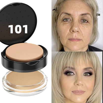 9-Color High Coverage 1pc Foundation Concealer Cover Anti Dark Circle Freckle Long Lasting Waterproof BB Cream Face Makeup Base