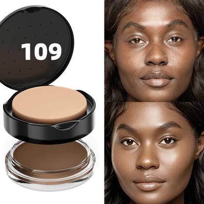 9-Color High Coverage 1pc Foundation Concealer Cover Anti Dark Circle Freckle Long Lasting Waterproof BB Cream Face Makeup Base